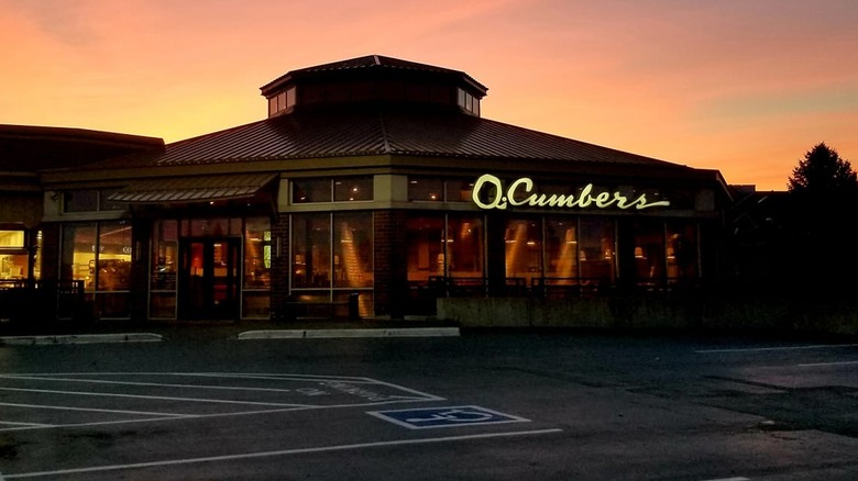 Exterior of Q. Cumbers at sunset
