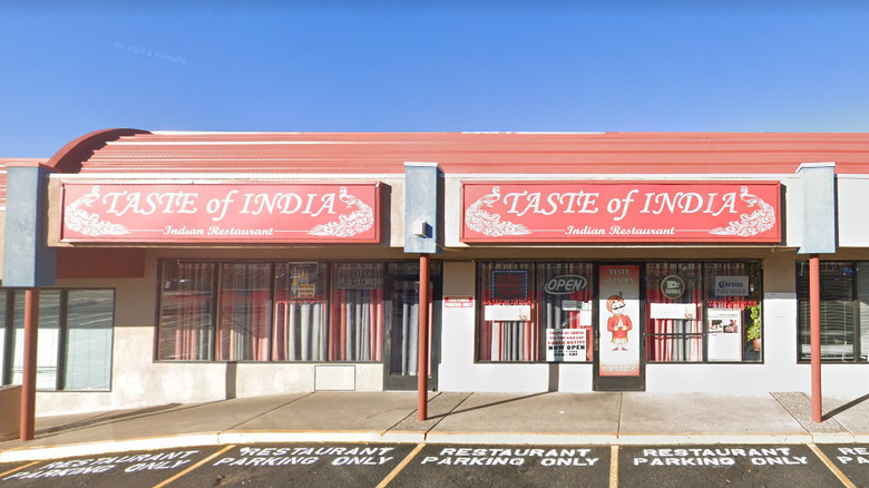 Exterior of Taste of India