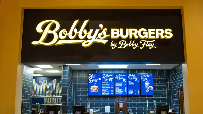 A Bobby's Burgers counter in Las Vegas.