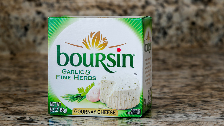 Garlic and Fine Herbs Boursin cheese