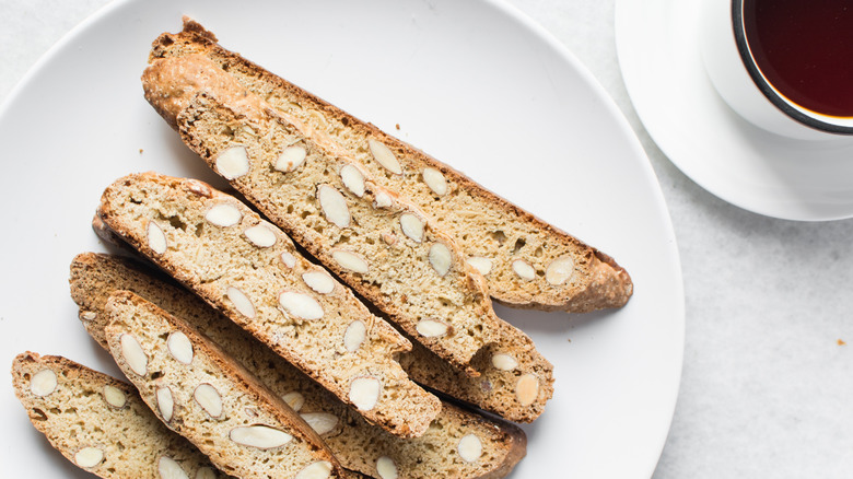 Plate of biscotti