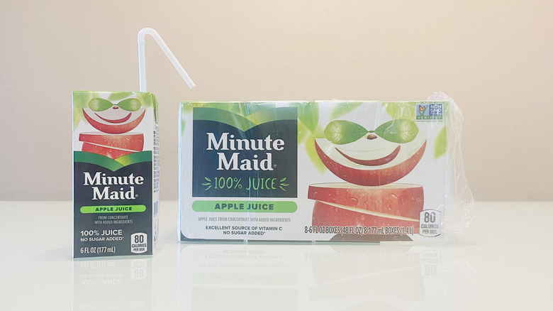 Minute Maid Apple Juice boxes