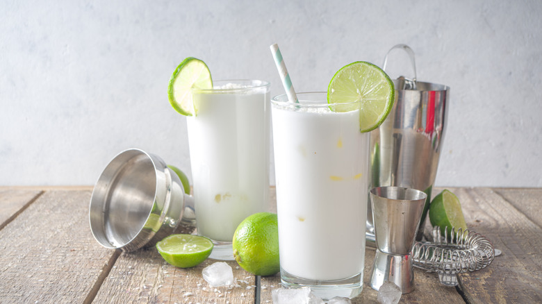 Brazilian lemonade in a glass