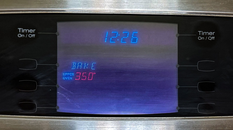 Oven preheated to 350 F