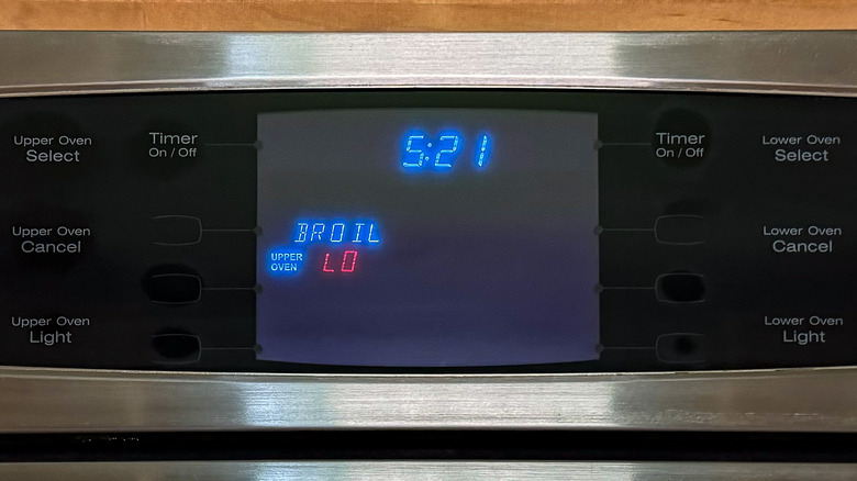 Oven preheated to low broil