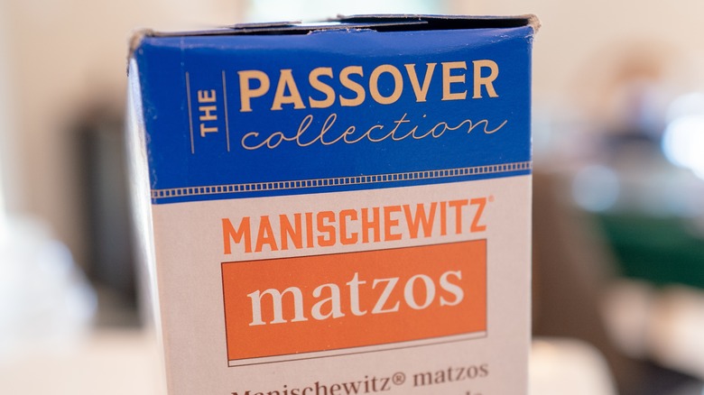 Brand name box of matzo