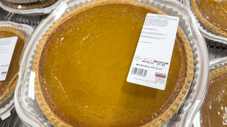 Costco Kirkland pumpkin pie