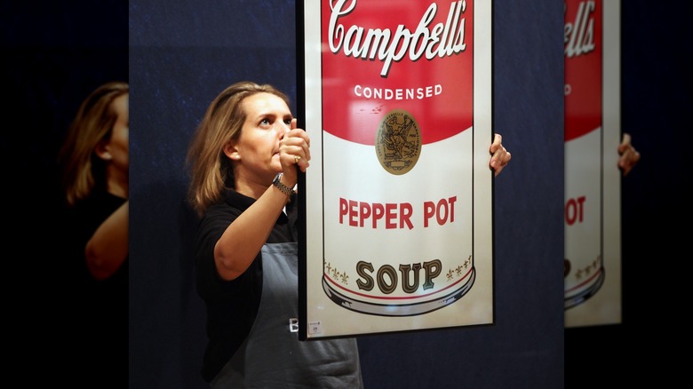 Campbell's pepper pot soup sign