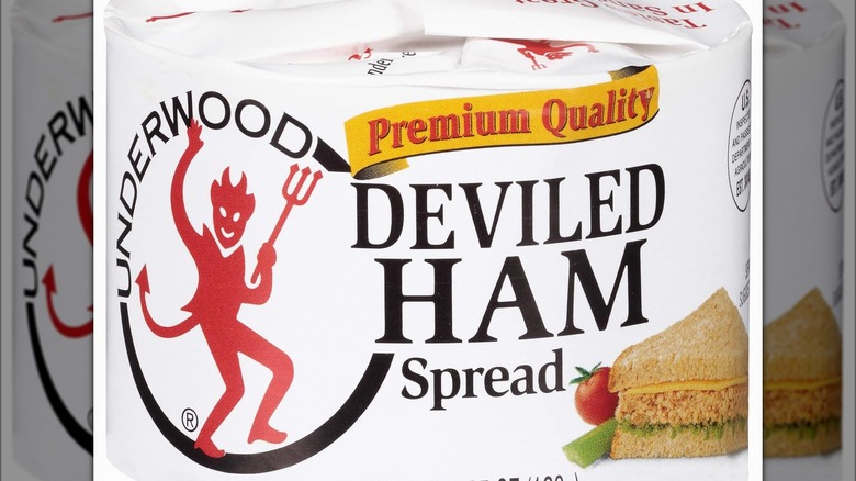 Can of deviled ham spread