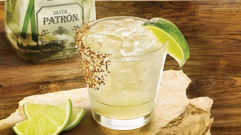 Patron margarita with lime