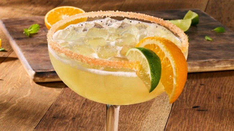 margarita with lime and orange