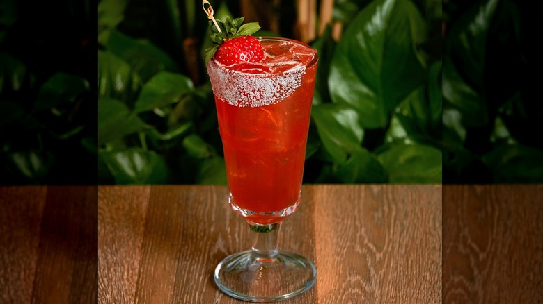 strawberry infused margarita