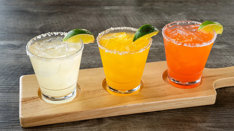 flight of three margaritas