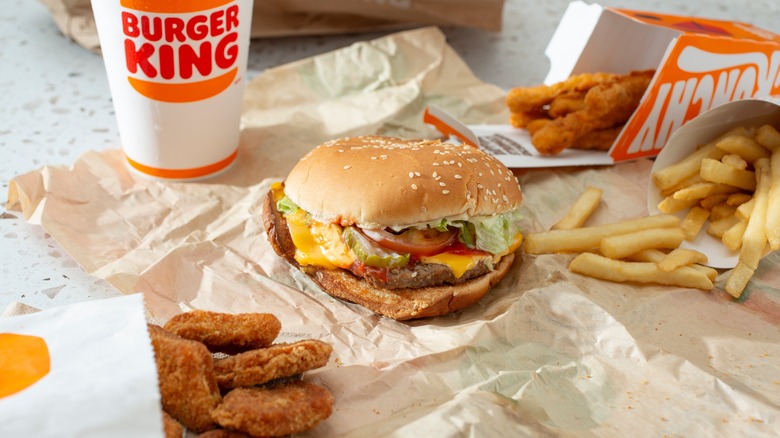 A Burger King combo meal