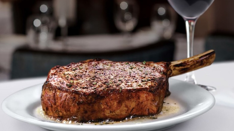 Ruth's Chris cowboy ribeye