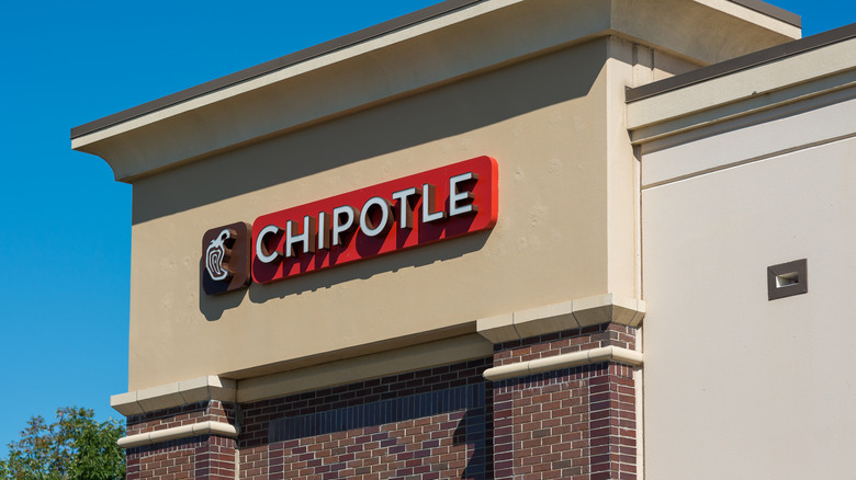 A Chipotle storefront and sign