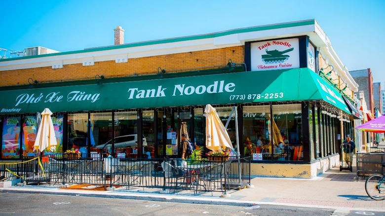 The outside of Tank Noodle in Chicago