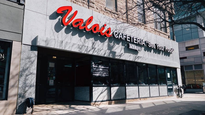 The exterior of Valois restaurant in Chicago