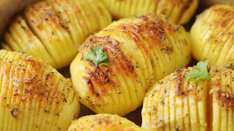 Hasselback potatoes 