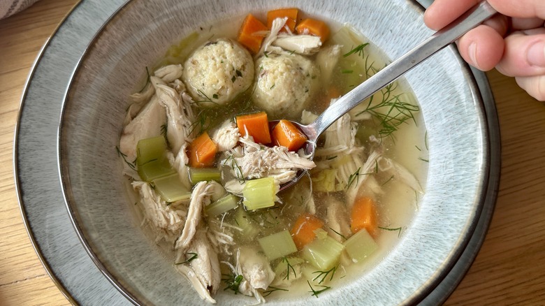 Matzo ball soup