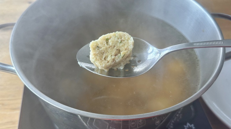 Cooked matzo ball