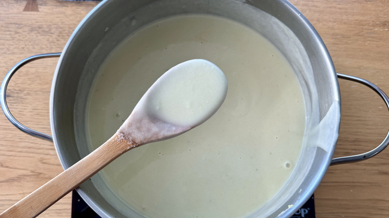 Seasoned potato leek soup