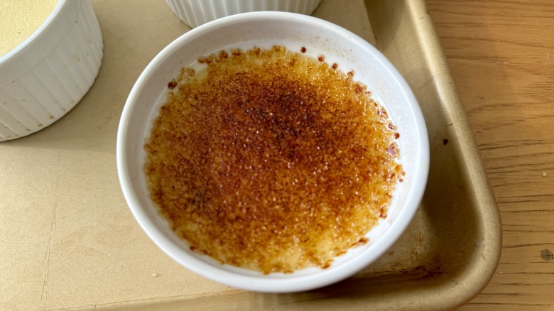 Caramelized crème brûlée