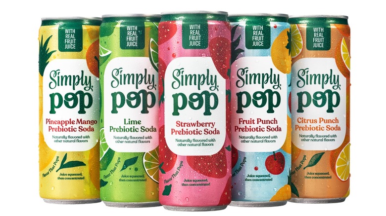 Simply Pop bottles in various flavors