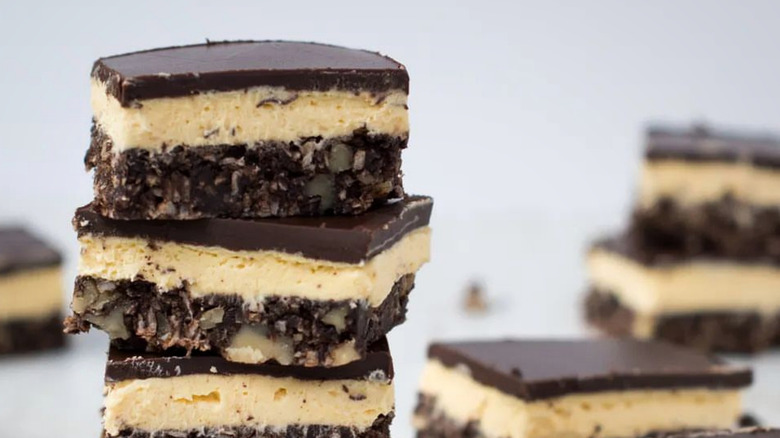 Stacked Nanaimo bars