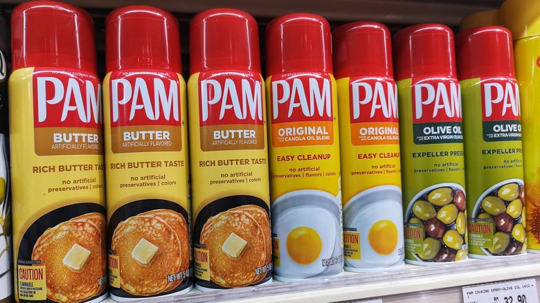 Pam cooking spray varieties