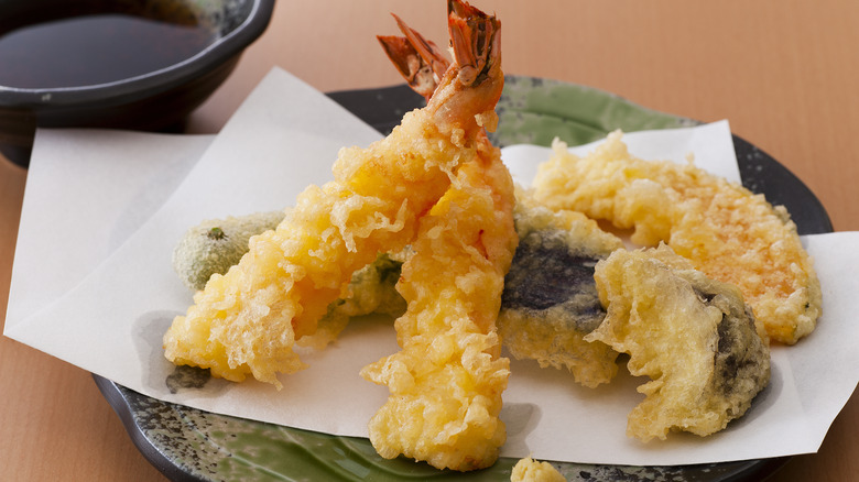 tempura battered shrimp and fish