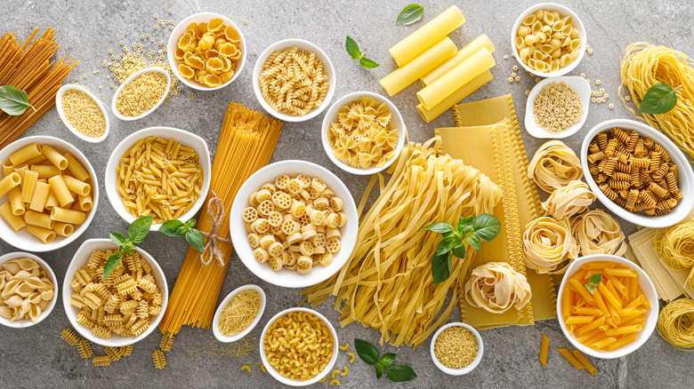 Pasta shapes