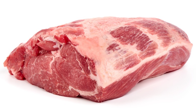 Raw cut of pork