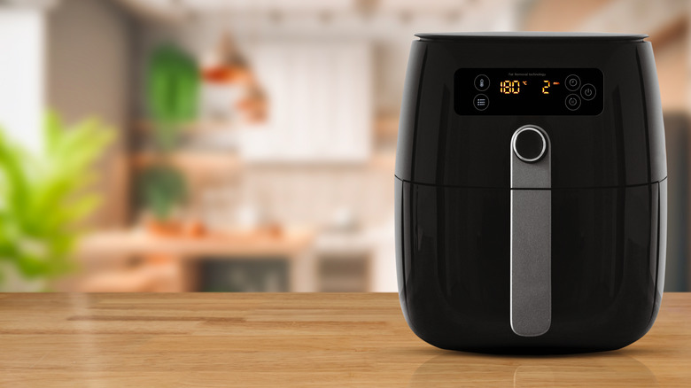 Air fryer on counter