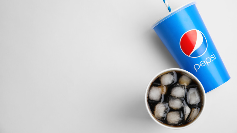 Pepsi cups side and above
