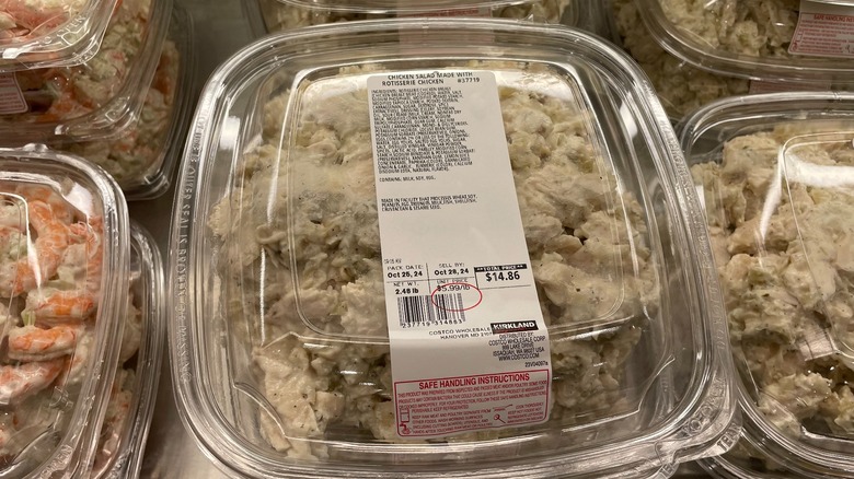 A package of Costco chicken salad