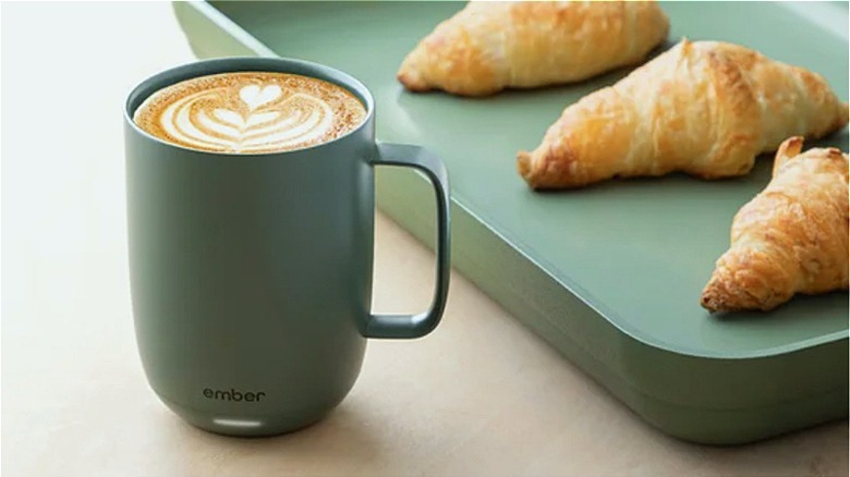 sage green Ember coffee mug