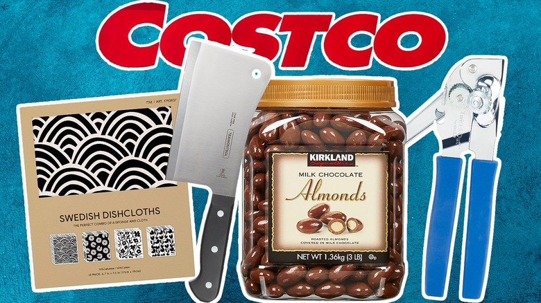 Costco logo and kitchen items