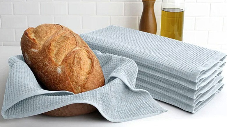 Turkish kitchen towels - light blue