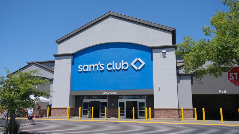 Sam's Club warehouse entrance