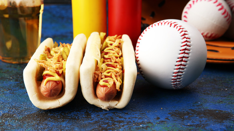 Hot dogs and baseballs