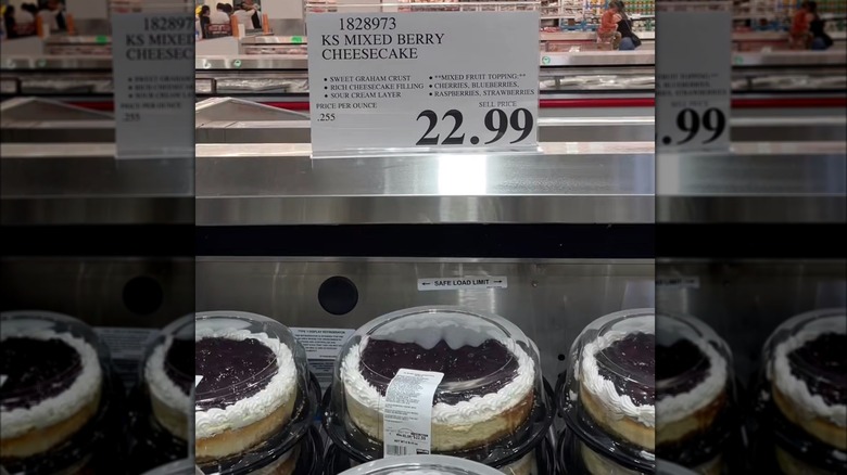 Mixed berry cheesecakes in Costco