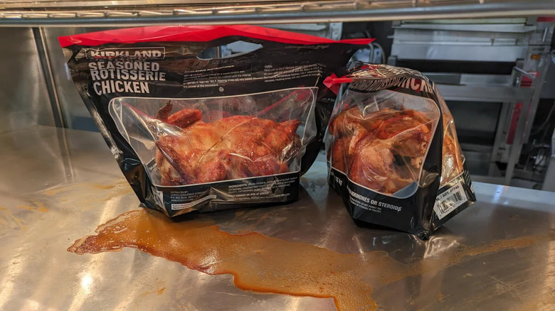 Costco rotisserie chicken bags leaking