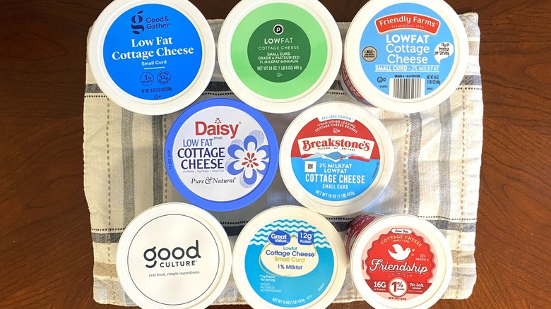 containers of cottage cheese