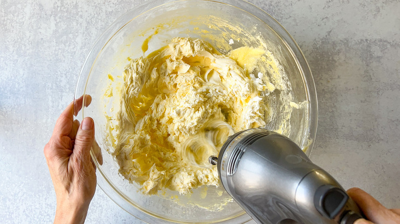 mascarpone cheese mixture on counter
