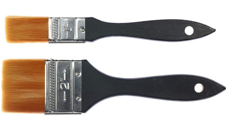 Two unused paint brushes