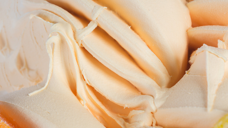 Close up of frozen custard