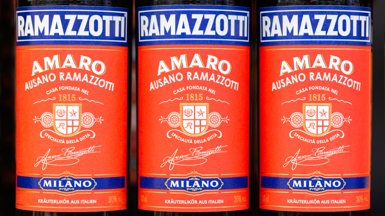 Ramazzotti amaro bottles