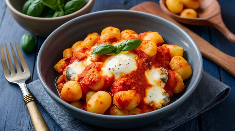 Gnocchi in a bowl