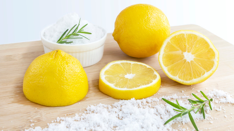 Lemons and salt
